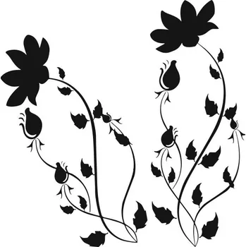 Samolepící dekorace Samolepka na stěnu Drukant W-R056_100K květiny 100x100 cm