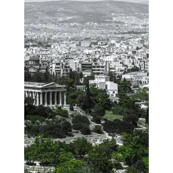 Obraz Plakát Pohled na chrám Hefaista bez rámu 20,5 x 28,4 cm