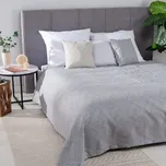 Dekoria Přehoz na postel / deka 220x260cm, odstíny šedé