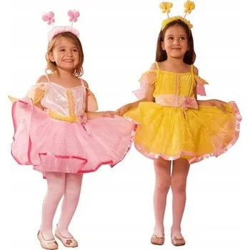 Karnevalový kostým Kostým Motýlek Růžové Šaty převlek karnevalový kostým ples 98-104