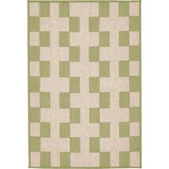 Rohožka IKEA GANGSTIG Kuchyňská rohožka, tkaná zelená/krémová, 60x90 cm