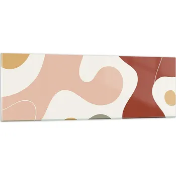 Obraz Obraz na skle do obýváku ložnice 90x30 abstrakce obrazy na zeď sklo