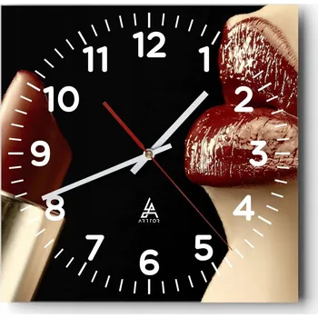 Hodiny Nástěnné hodiny do obývacího pokoje 40x40 Lidé Bezhlučný Hodiny na skle Tichý