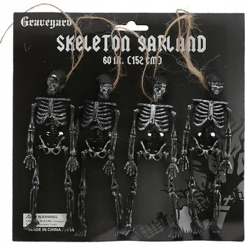 Vánoční dekorace Girlanda Dekorace KOSTLIVCI ŠEDÉ PT 009