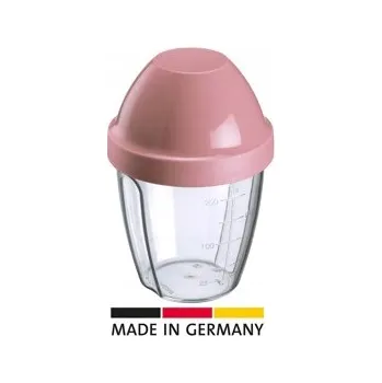 Míchací hrnek s šejkrem Mix-Egg, 0,25 l, růžový