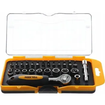 Bit Sada bitů a nástrčných klíčů s příslušenstvím 38ks TOLSEN