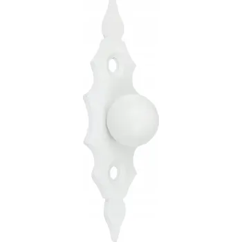 Nábytkové kování Nábytková úchytka knopka bílá matná 12 x 4 x 2,5 cm