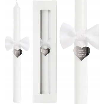 Svíčka Svíčka k Prvnímu Svatému Přijímání s gravírováním komunijní svíčka