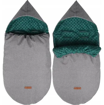 Fusak FUSAK DO KOČÁRKU, SÁNÍ, KORBIČKY S KAPUCÍ TEPLÝ MINKY BABYMAM