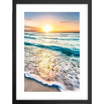 Obraz Obraz plakát v černém rámu do obýváku 30x40 krajina plakáty na zeď