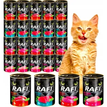 Krmivo pro kočku RAFI CAT ADULT MOKRÉ KRMIVO PRO KOČKY MIX CHUTÍ 24x400G