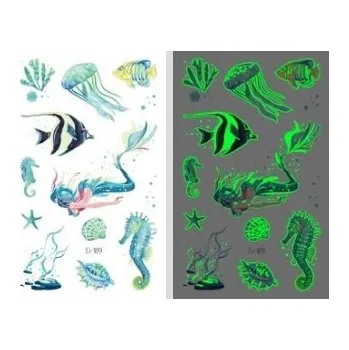 Tetování Smyvatelné tetování pro děti SVÍTÍCÍ OCEAN EI189