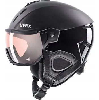 KA41 uvex instinct visor pro v, Lyžařská helma s hledím 59 - 61 cm, černá