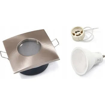 Bodové svítidlo Stropní bodové svítidlo zapuštěné Kobi 1,5 W GU10 8,2 cm stříbrné