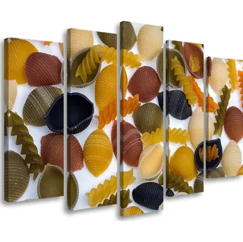 Obraz OBRAZ TRYPTYK Těstoviny Jídlo 100x70