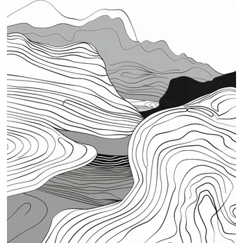 Plakát Plakát Geometrické Vzestupy bez rámu 68 x 98 cm