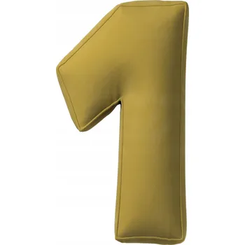 Polštář YellowTipi Polštář Číslice 1 olivově zelená