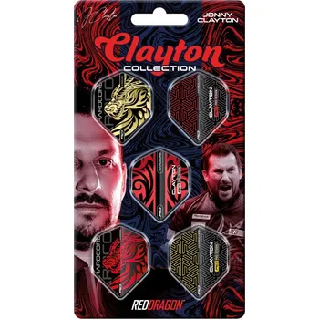 Příslušenství pro šipky Red Dragon Letky Jonny Clayton - Collection Card - X0800