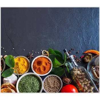 Obraz Skleněná Ochranná Deska a Krájecí Prkénko | Indukce, Sporák ds-0056