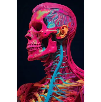 Plakát Plakát Anatomie Barvy bez rámu 30 x 45 cm