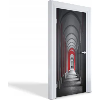 Fototapeta Samolepící dekorativní nálepka na dveře a nábytek Červené Arkády 95x205 cm