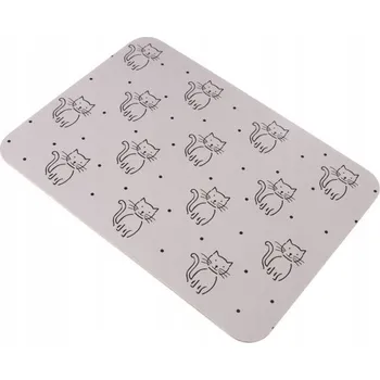 Talíř 2 korkové podložky pod talíř hrnec kočky šedé