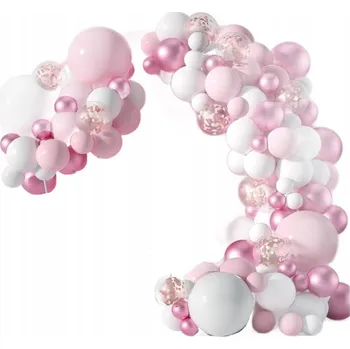 Balónek Sada balónků dekorace ROCEK růžové balónky INS 59