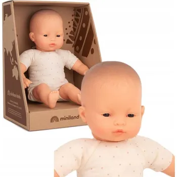 Panenka Panenka s měkkým bříškem Miniland Asiatka 32 cm