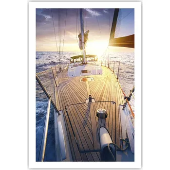 Obraz Obraz plakát do obýváku ložnice 61x91 jachta moře na zeď bez rámu