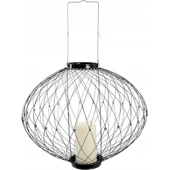 Obraz Lucerna černá LED prolamovaná nastavitelná 57 cm