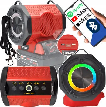 Bluetooth reproduktor REPRODUKTOR MILWAUKEE BLUETOOTH NA BATERIE AKUMULÁTOR 18V