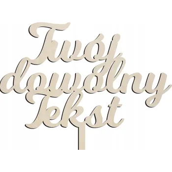 Svatební dekorace Zápich do dortu hnědá