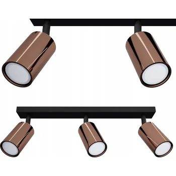 Stropní Svítidlo STROPNÍ LAMPA ČERNÁ měděná LOFT POD LED stropní svítidlo 3x GU10