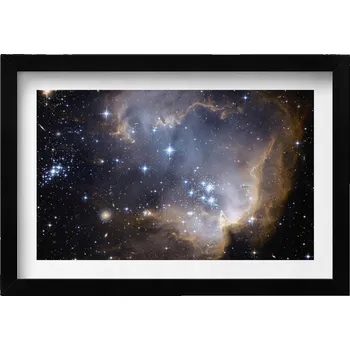 Obraz Dekorativní obraz v rámu do obýváku Fotka NASA vesmír a hvězdy 30x20 cm