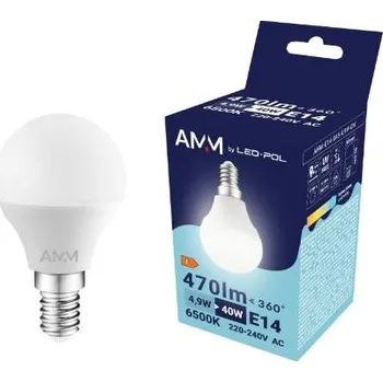 Žárovka Žárovka AMM-E14-G45-4,9W-CW LED-POL