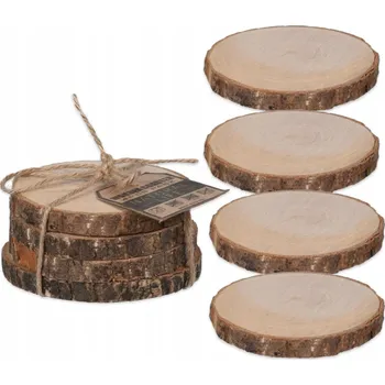 Obraz Podložka kulatý dřevěná 10