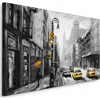 Obraz Obraz do kanceláře New York ulice Akvarel 100x70 cm