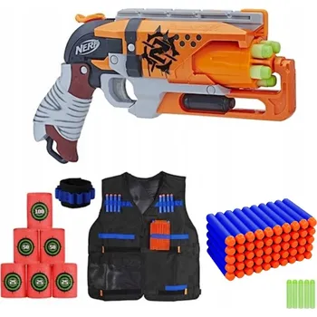 NERF ZOMBIE RAKETOMET REVOLVER HAMMERSHOT MEGAPAK