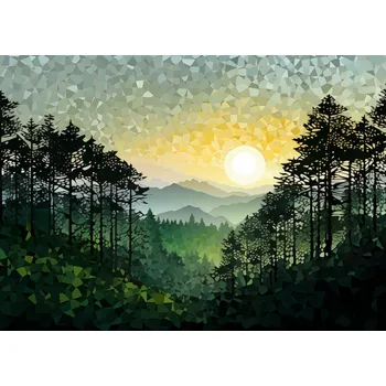 Plakát Plakát Mozaika Zvuků Přírody bez rámu 70 x 50 cm