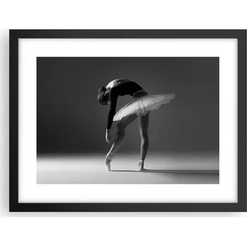 Obraz Obraz plakát v černém rámu do obýváku 40x30 baletka foto na zeď