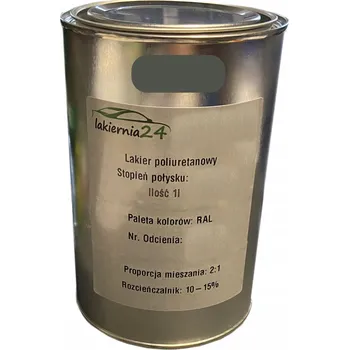 Lak na dřevo Barva Polyuretanová průmyslová barva, polyuretanový lak 1l lesk 2:1 RAL 7009