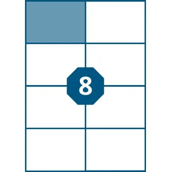 Samolepící etiketa KZK etikety A4 105,0 x 74,0 8ks 542240