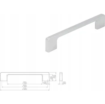 Nábytkové kování Nábytková úchytka SIRO 2027-172ZN2 chrom matný