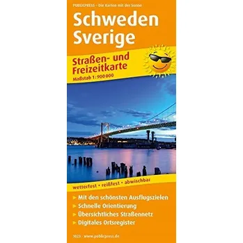 Populárně naučná literatura pro dospělé Schweden, Sverige 1:900.000 Kolektiv autorů