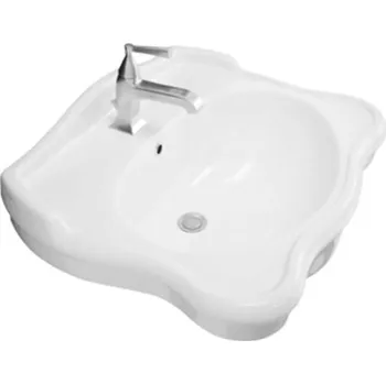 Umyvadlo Umyvadlo AXA Contea 48x64 cm bez otvoru pro baterii 0603101