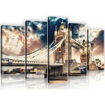 Obraz OBRAZ NA PLÁTNĚ CANVAS 100x60 LONDÝN TOWER BRIDGE