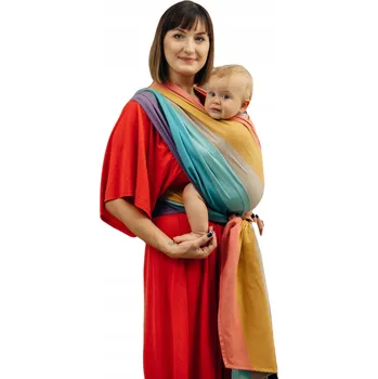 Šátek na nošení dítěte Šátek na nošení dětí tkaný Lennylamb Velikost S