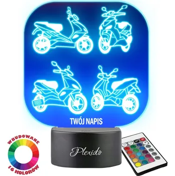 Lampička Noční lampa Plexido vícebarevná