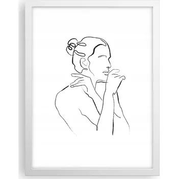 Obraz Obraz plakát v bílém rámu do obýváku 30x40 portrét foto plakáty na zeď
