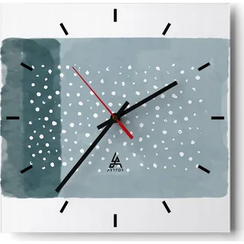 Hodiny Velké nástěnné hodiny 40x40 Abstrakce Skleněné tiché hodiny
